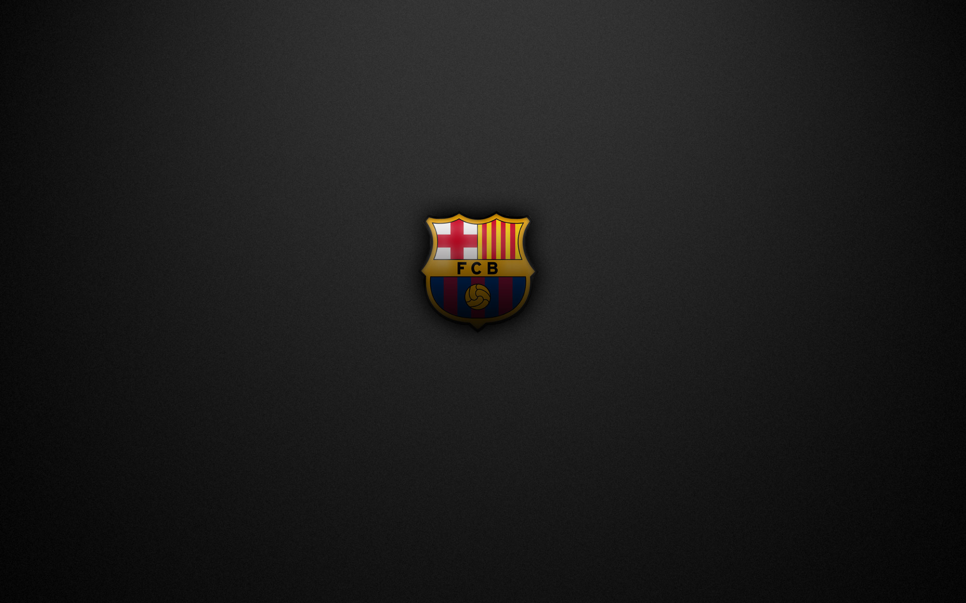 Спорт Футбол Красивая эмблема ФК Барселона на сером фоне обои рабочий стол