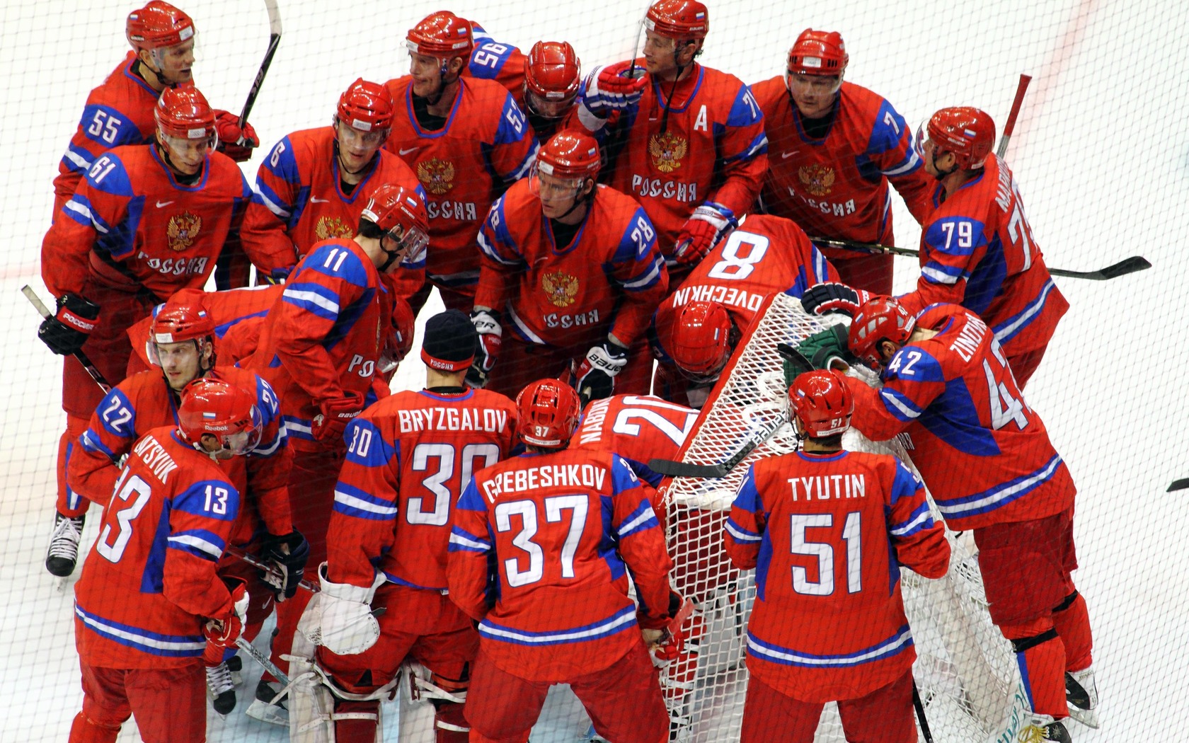 Спорт Хоккей сборная, россия обои рабочий стол