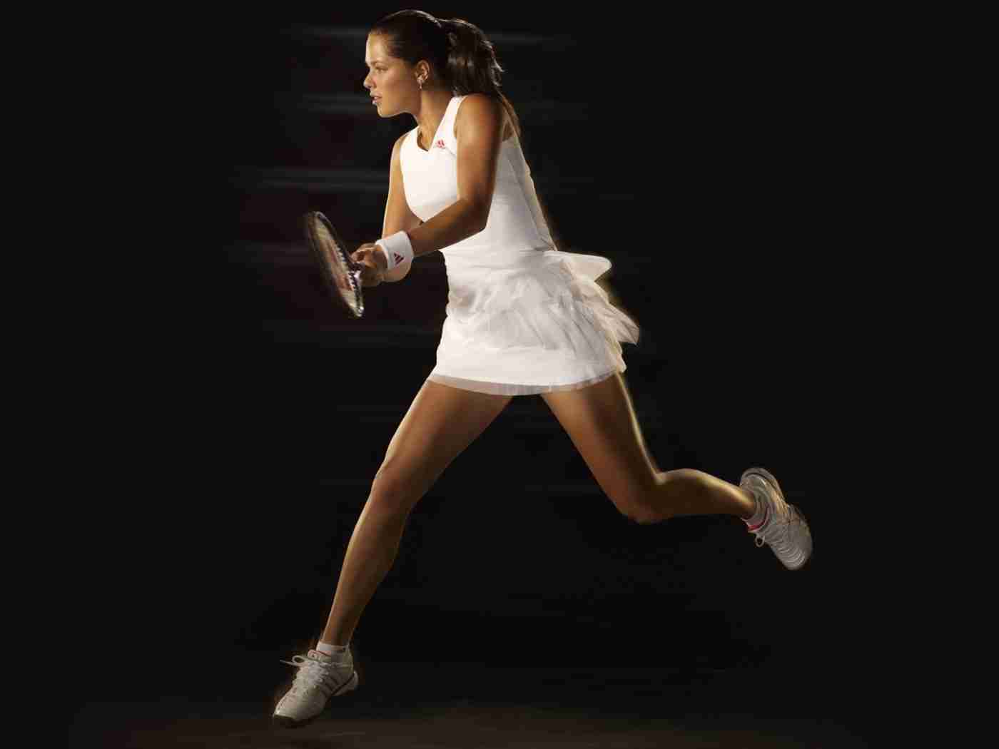 Спорт Теннис девушка, теннисистка, ракетка, форма обои рабочий стол