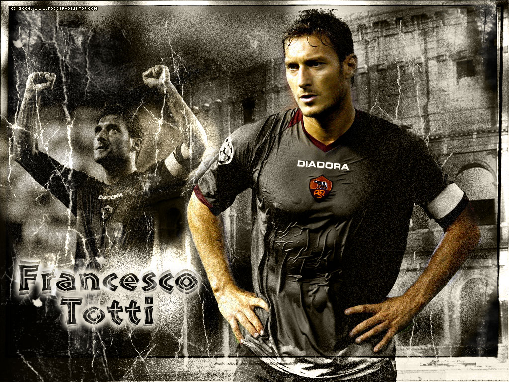 Спорт Футбол Франческо Тотти символ футбольного клуба "Рома" обои рабочий стол